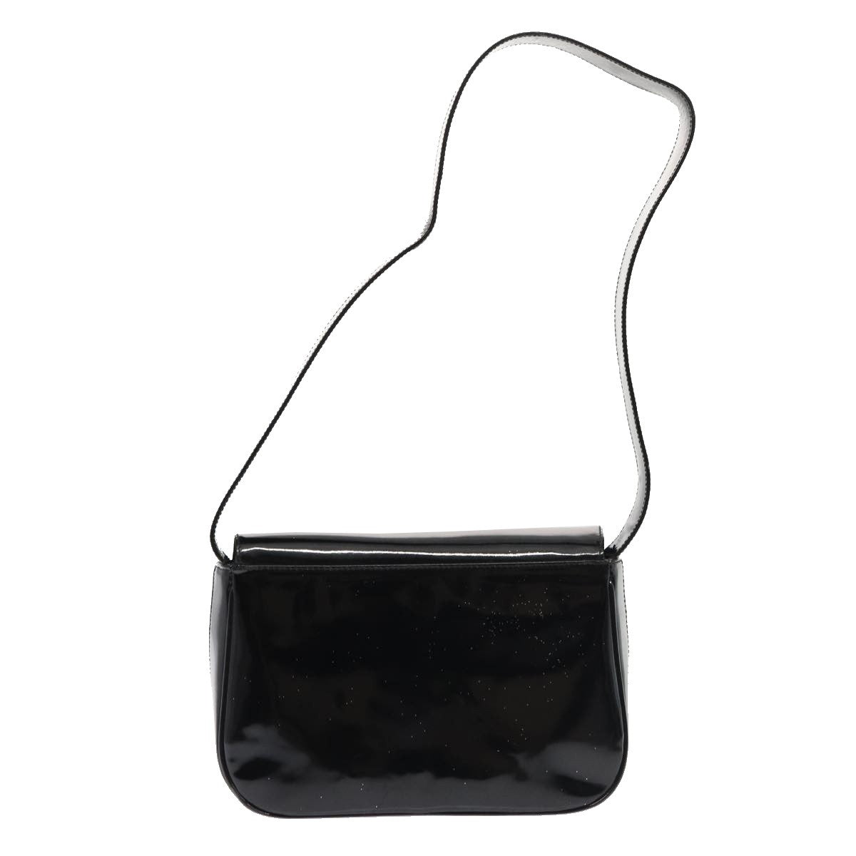 Salvatore Ferragamo Vala Shoulder Bag Patent Leather, BLACK, PATENT_LEATHER, Shoulder bag