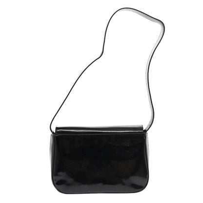 Salvatore Ferragamo Vala Shoulder Bag Patent Leather, BLACK, PATENT_LEATHER, Shoulder bag