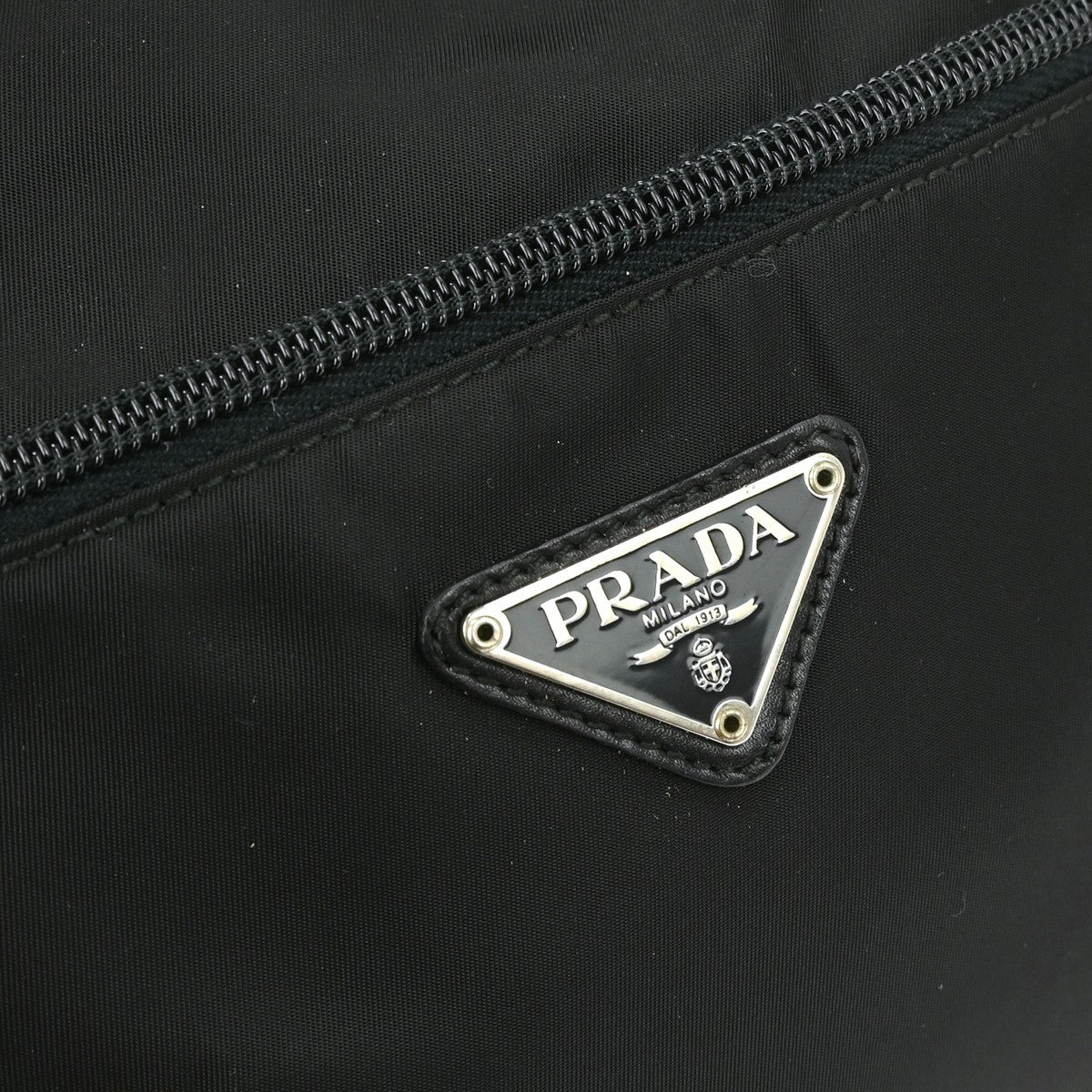 Prada Vintage Handbag Tessuto, BLACK, NYLON, Handbag