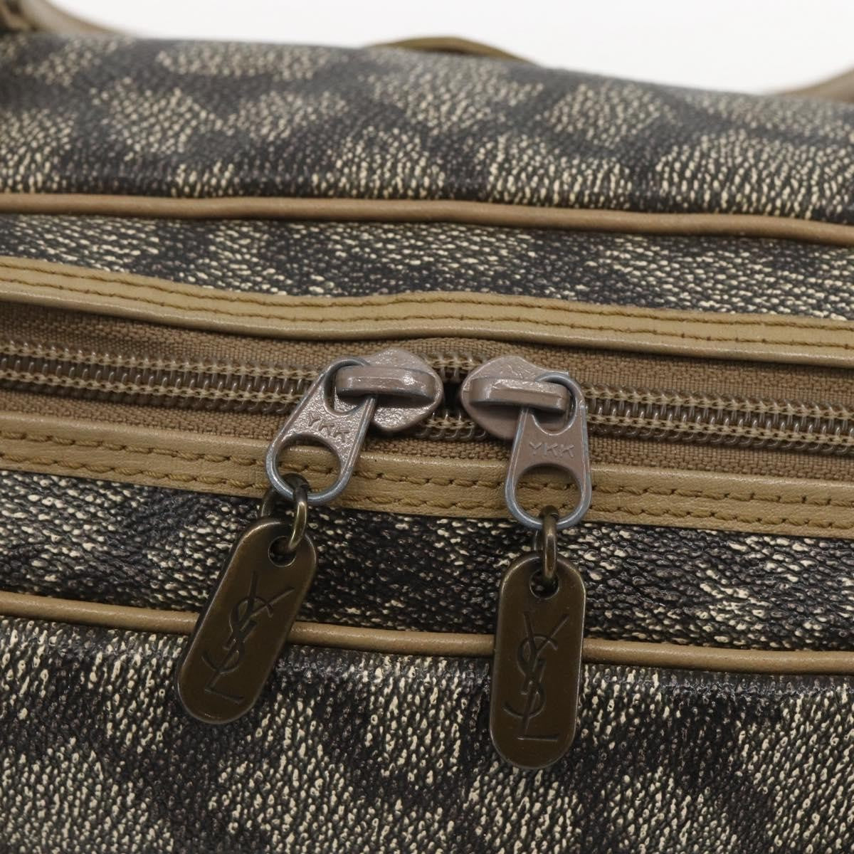 Saint Laurent Vintage Handbag PVC Leather, GRAY, PVC, Handbag