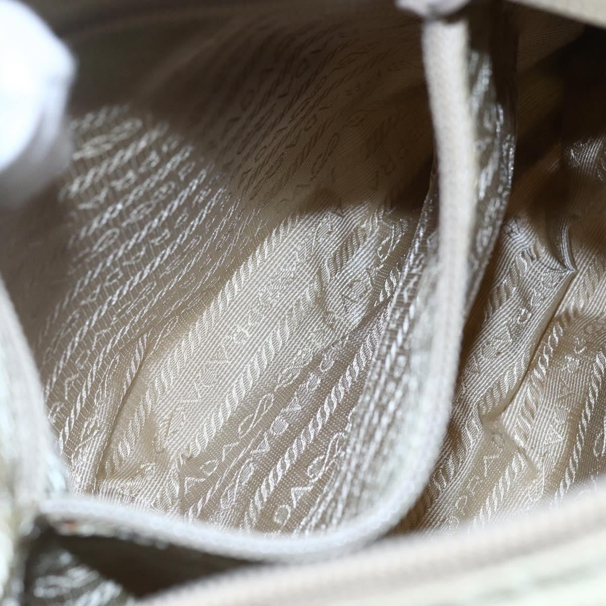 Prada Buckle Messenger Bag Tessuto, BEIGE, NYLON, Shoulder bag