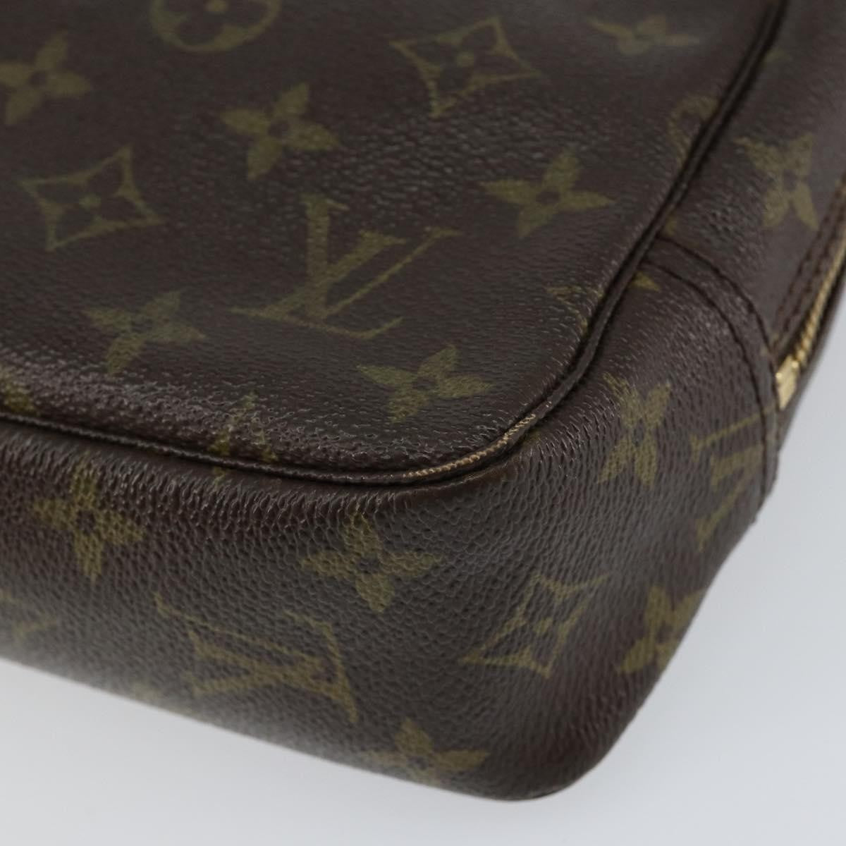 Louis Vuitton Trousse Toiletry Pouch Monogram Canvas, BROWN, CANVAS, Toiletry Case