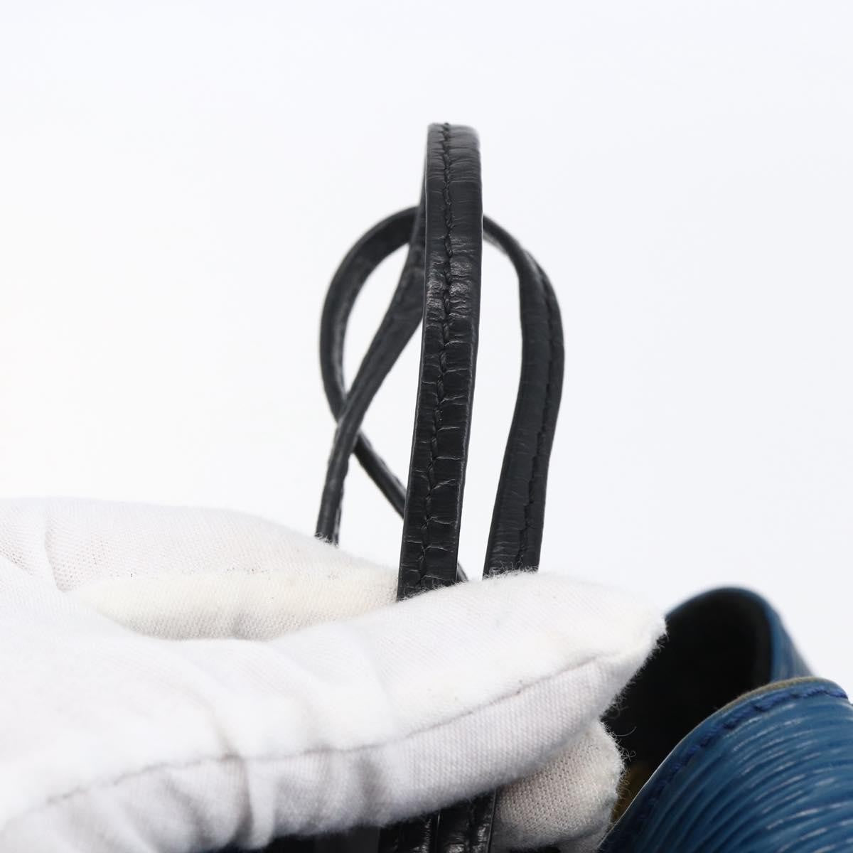 Louis Vuitton Petit Noe Handbag Two Tone Epi Leather, BLACK, LEATHER, Handbag