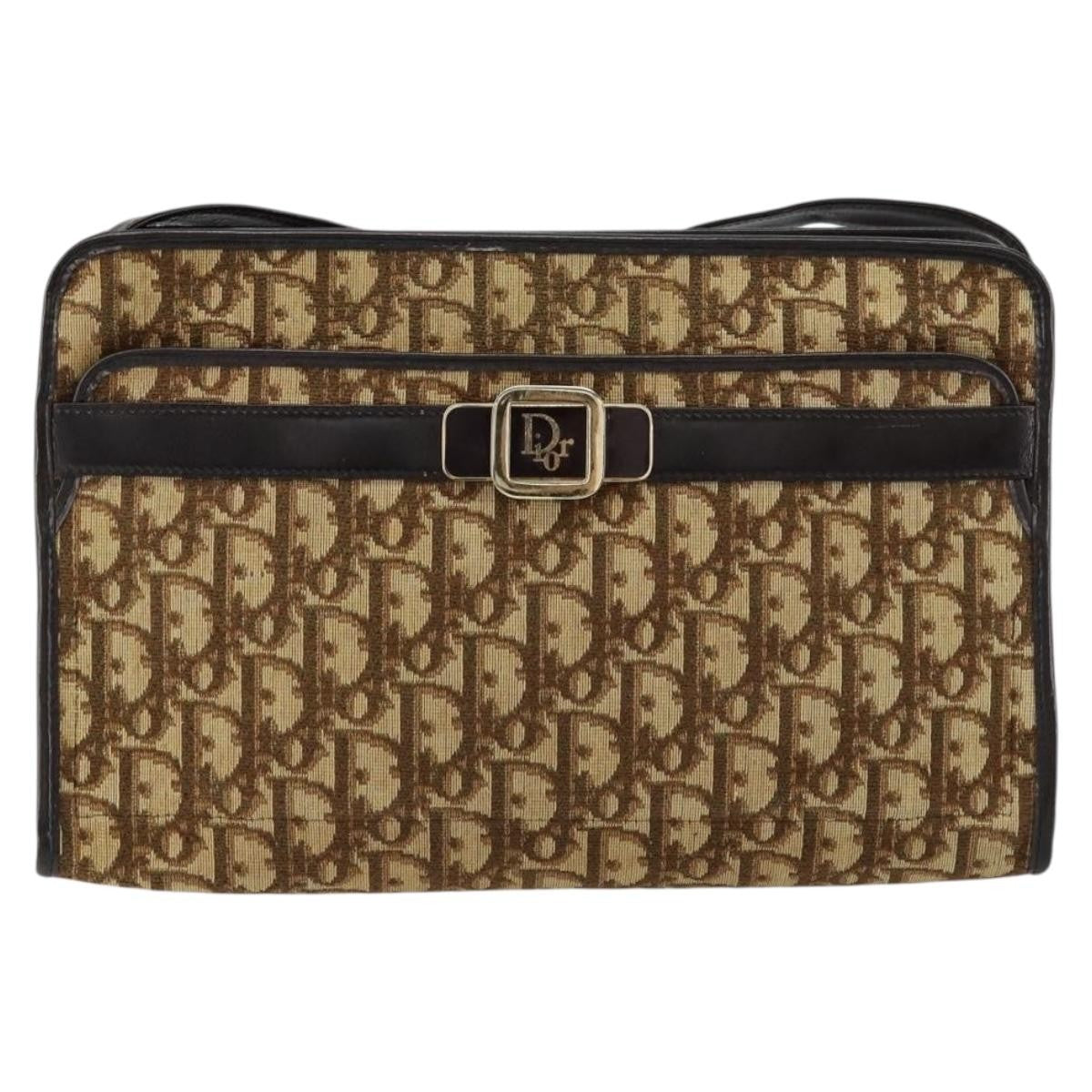 Christian Dior Trotter shoulder bag Canvas, BEIGE, CANVAS, Shoulder bag