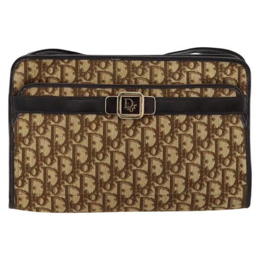 Christian Dior Trotter shoulder bag Canvas, BEIGE, CANVAS, Shoulder bag