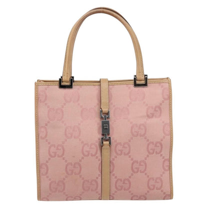 Gucci Vintage Jackie Handbag Canvas, PINK, CANVAS, Handbag