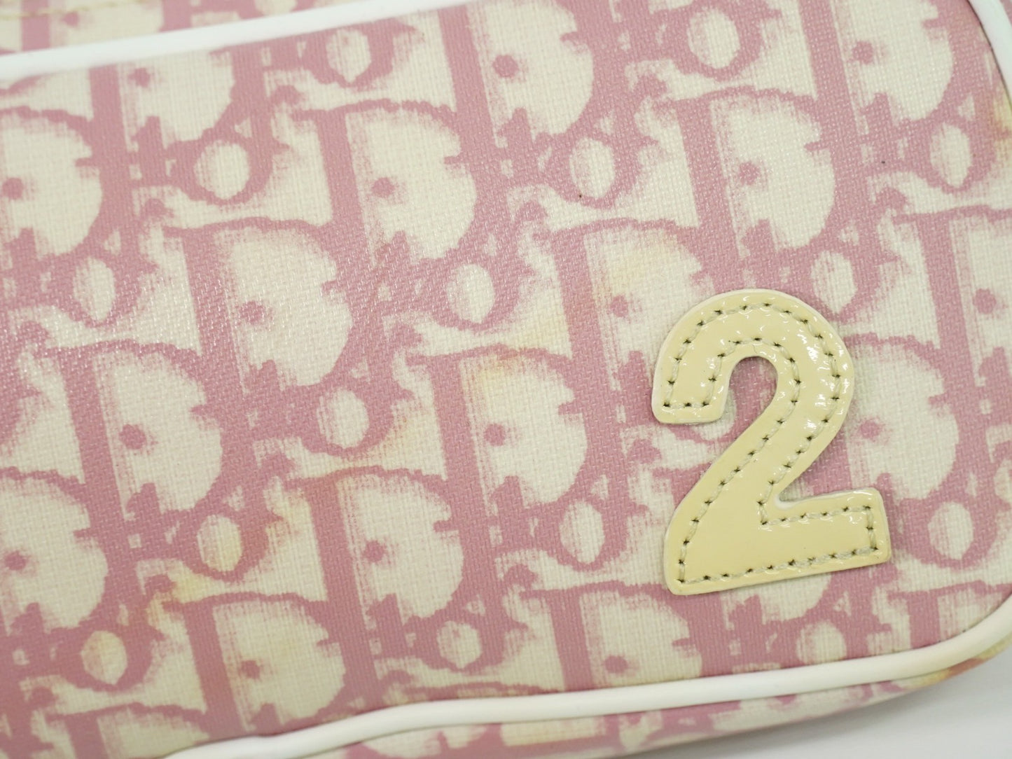 Christian Dior Vintage Trotter Baguette Shoulder Bag Diorissimo Canvas, PINK, CANVAS, Clutche & pouche