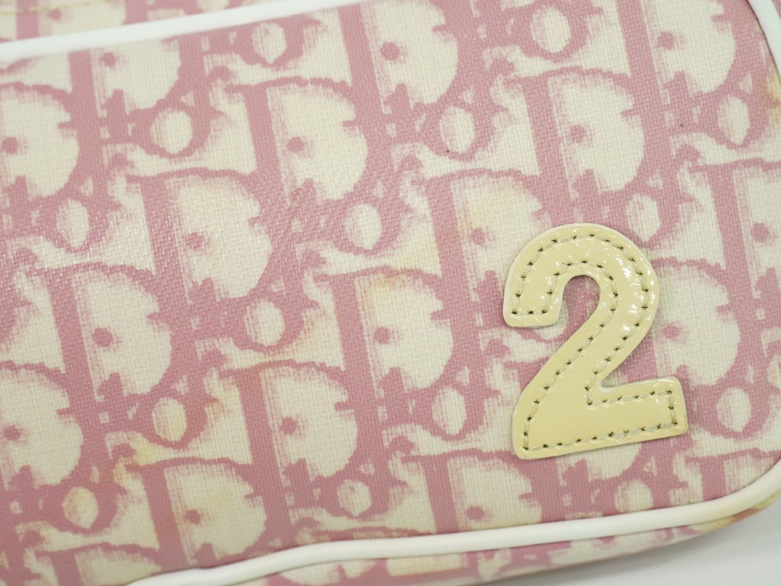 Christian Dior Vintage Trotter Baguette Shoulder Bag Diorissimo Canvas, PINK, CANVAS, Clutche & pouche