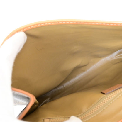 Celine Vintage Macadam Shoulder Bag Canvas and Leather, BROWN, CANVAS, Shoulder bag