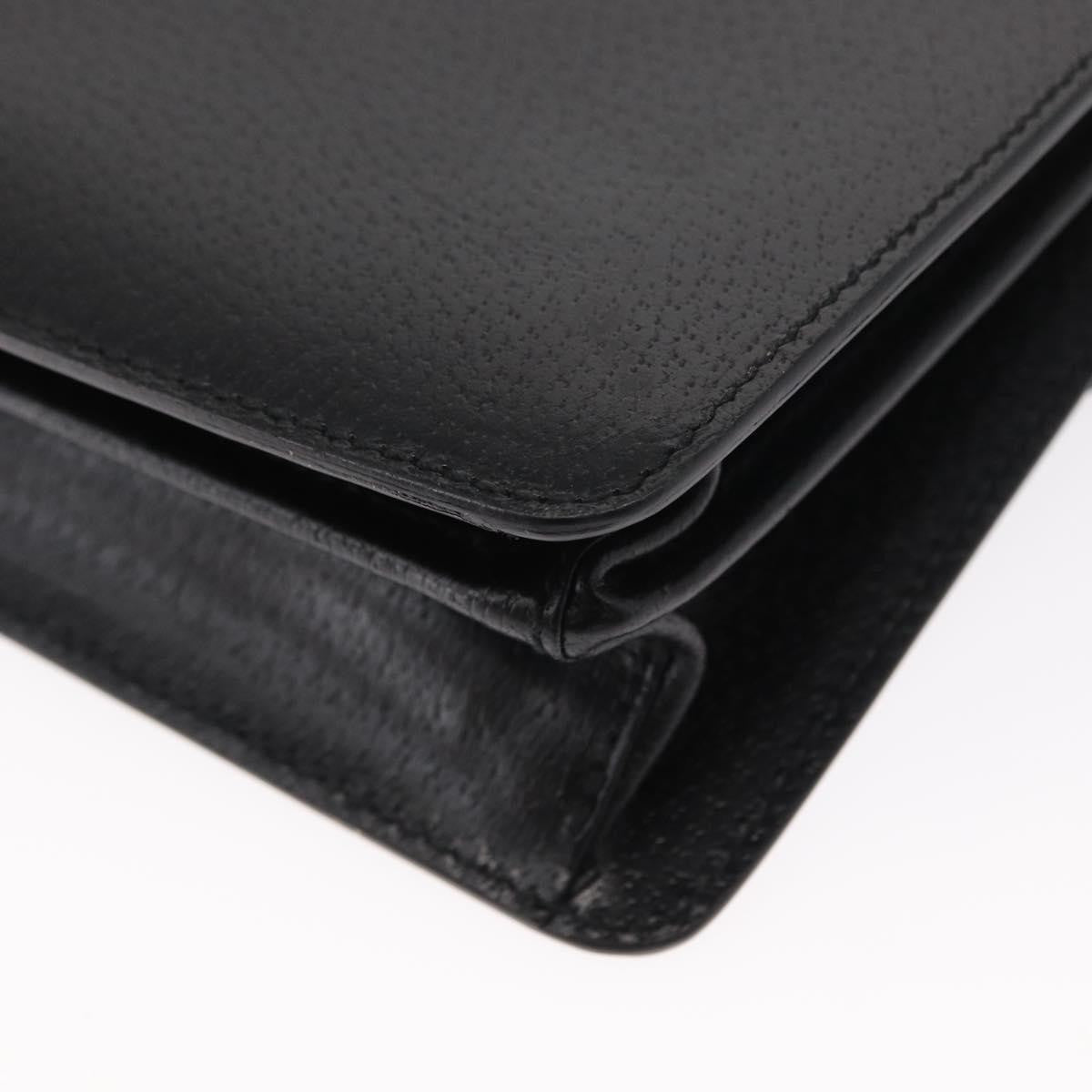 Salvatore Ferragamo Vintage clutch Bag Leather, BLACK, LEATHER, Clutche & pouche