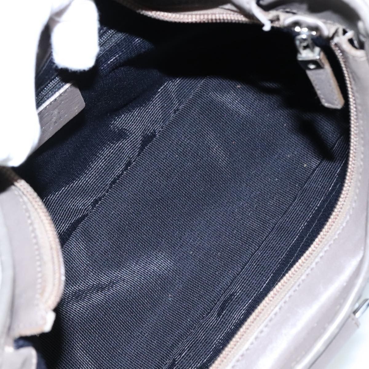 Salvatore Ferragamo Gancini Shoulder Bag Canvas, GRAY, CANVAS, Shoulder bag