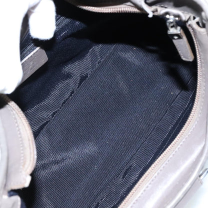 Salvatore Ferragamo Gancini Shoulder Bag Canvas, GRAY, CANVAS, Shoulder bag