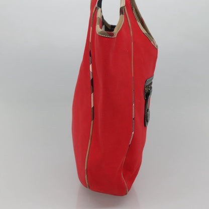 Burberry Shoulder Bag Nova Check Canvas, RED, CANVAS, Shoulder bag