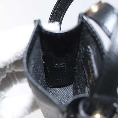 Chanel Cigarette Case Leather, BLACK, LEATHER, Clutche & pouche