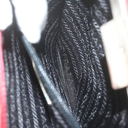 Prada Chain Shoulder Bag Tessuto, RED, NYLON, Shoulder bag