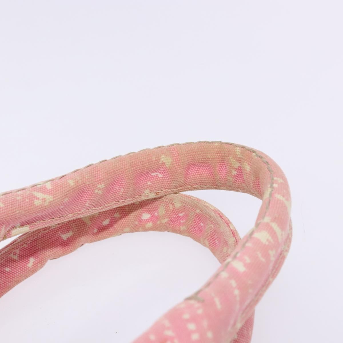 Prada Canapa Open Tote Canvas, PINK, CANVAS, Tote bag