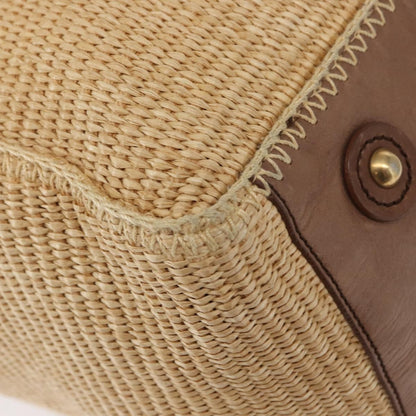 Saint Laurent Downtown Tote Raffia, BEIGE, WICKER, Tote bag