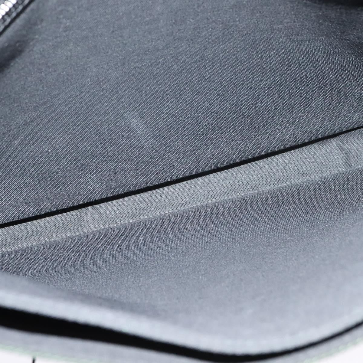 Louis Vuitton Saratov Messenger Bag Taiga Leather and Canvas, GRAY, LEATHER, Crossbody bag