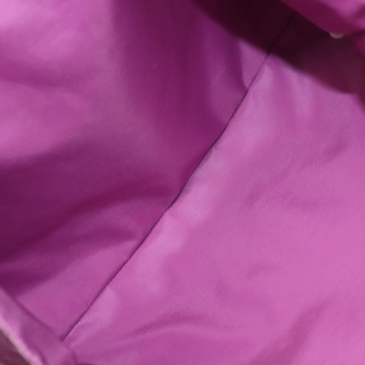 Bottega Veneta Intrecciolusion Tote Printed Nylon, PURPLE, NYLON, Tote bag