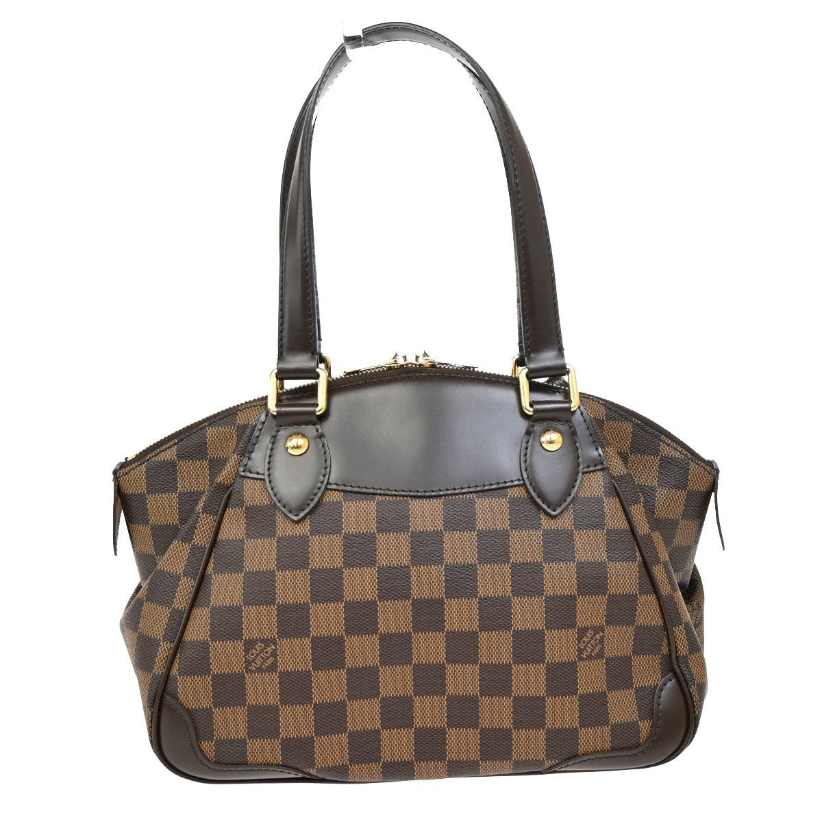 Louis Vuitton Verona Handbag Damier, BROWN, CANVAS, Shoulder bag