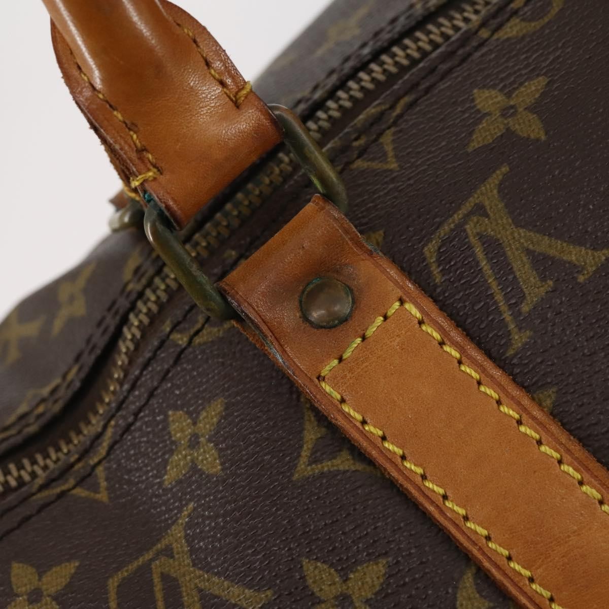 Louis Vuitton Keepall Bag Monogram Canvas, BROWN, CANVAS, Travel bag