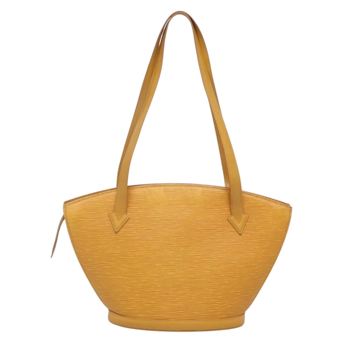 Louis Vuitton Saint Jacques Handbag Epi Leather, YELLOW, LEATHER, Handbag