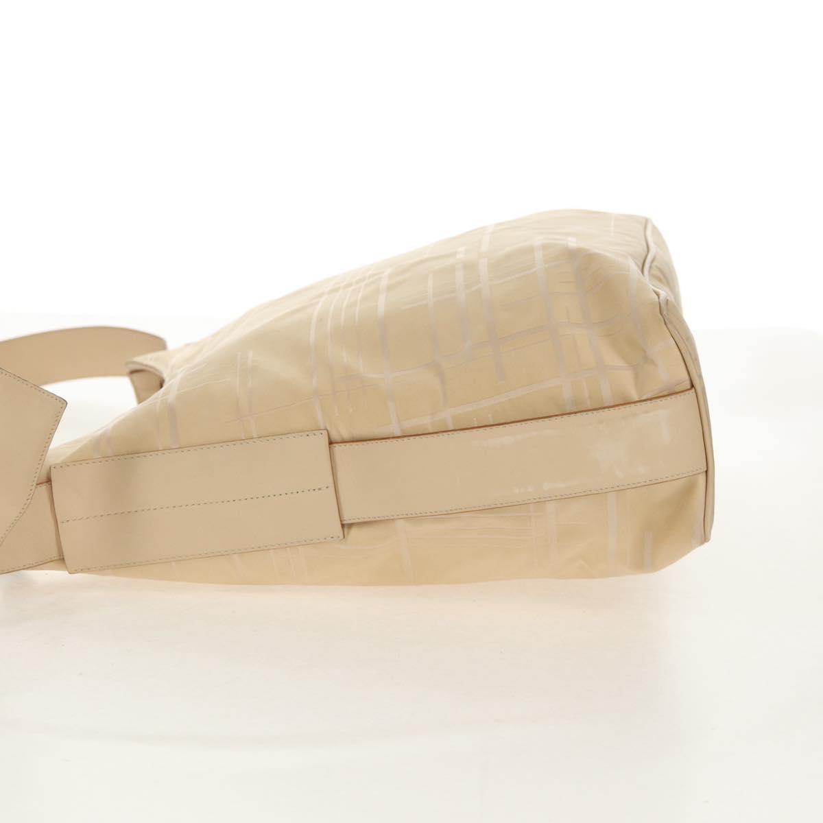 Salvatore Ferragamo Vintage Shoulder Bag Nylon, Beige, Nylon, Shoulder Bag