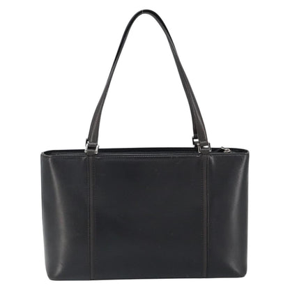 Burberry Handle Tote Leather, BLACK, LEATHER, Tote bag
