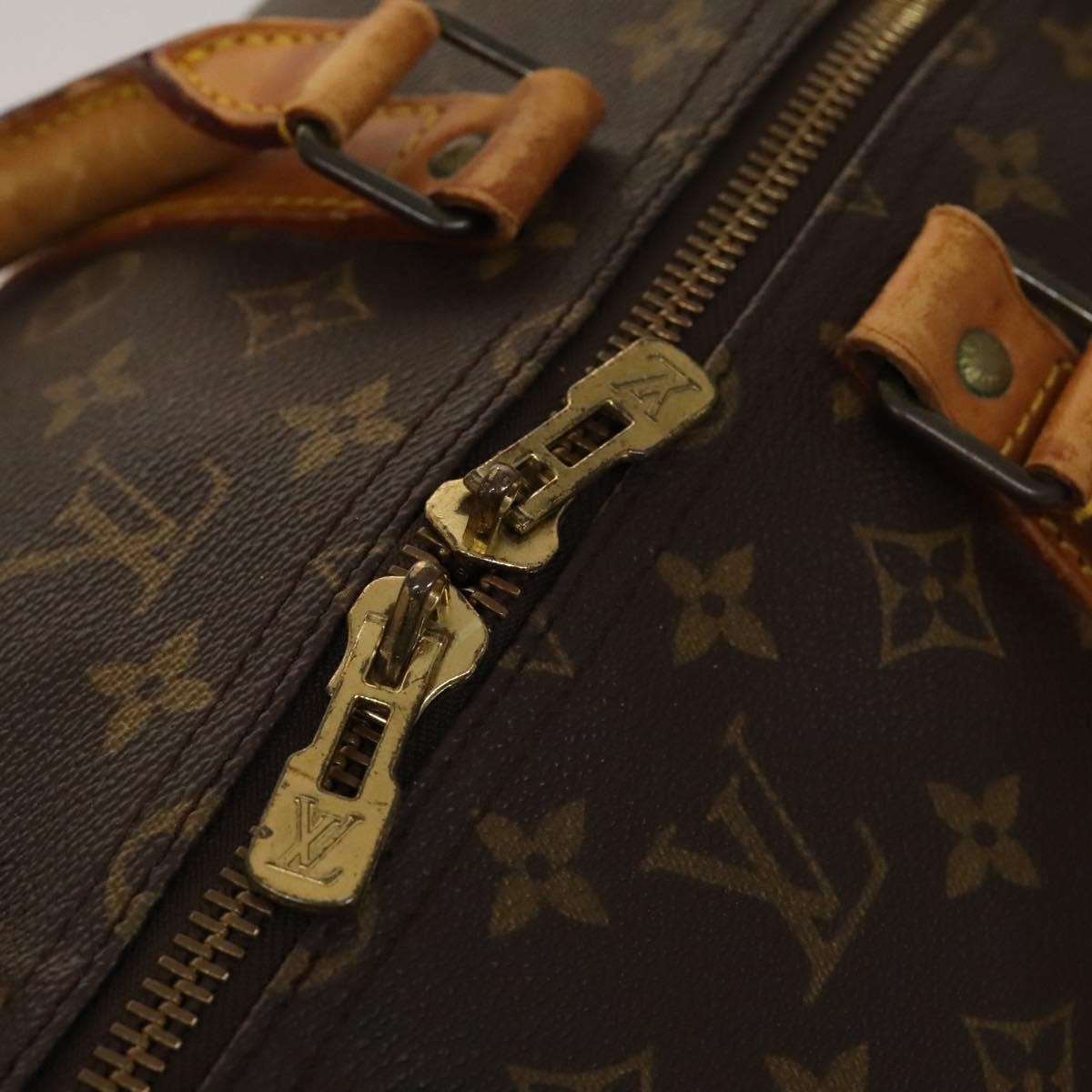 Louis Vuitton Keepall Bag Monogram Canvas, BROWN, CANVAS, Travel bag