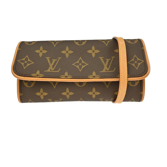 Louis Vuitton Twin Handbag Monogram Canvas, BROWN, CANVAS, Shoulder bag