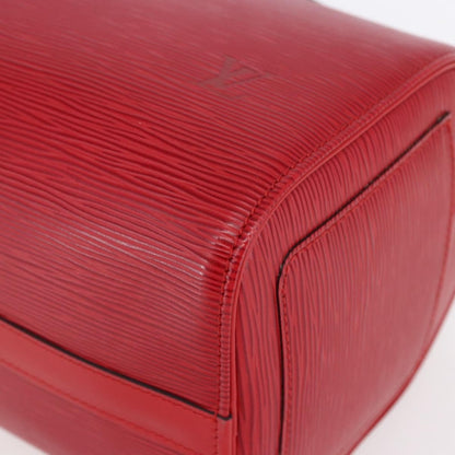 Louis Vuitton Speedy Handbag Epi Leather, RED, LEATHER, Handbag