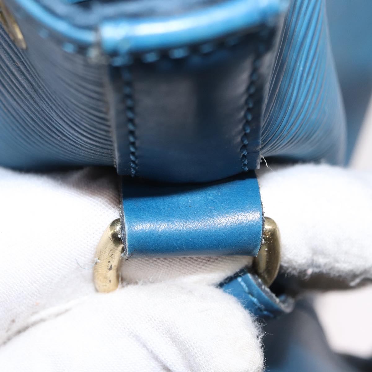 Louis Vuitton Petit Noe NM Handbag Epi Leather, BLUE, LEATHER, Shoulder bag