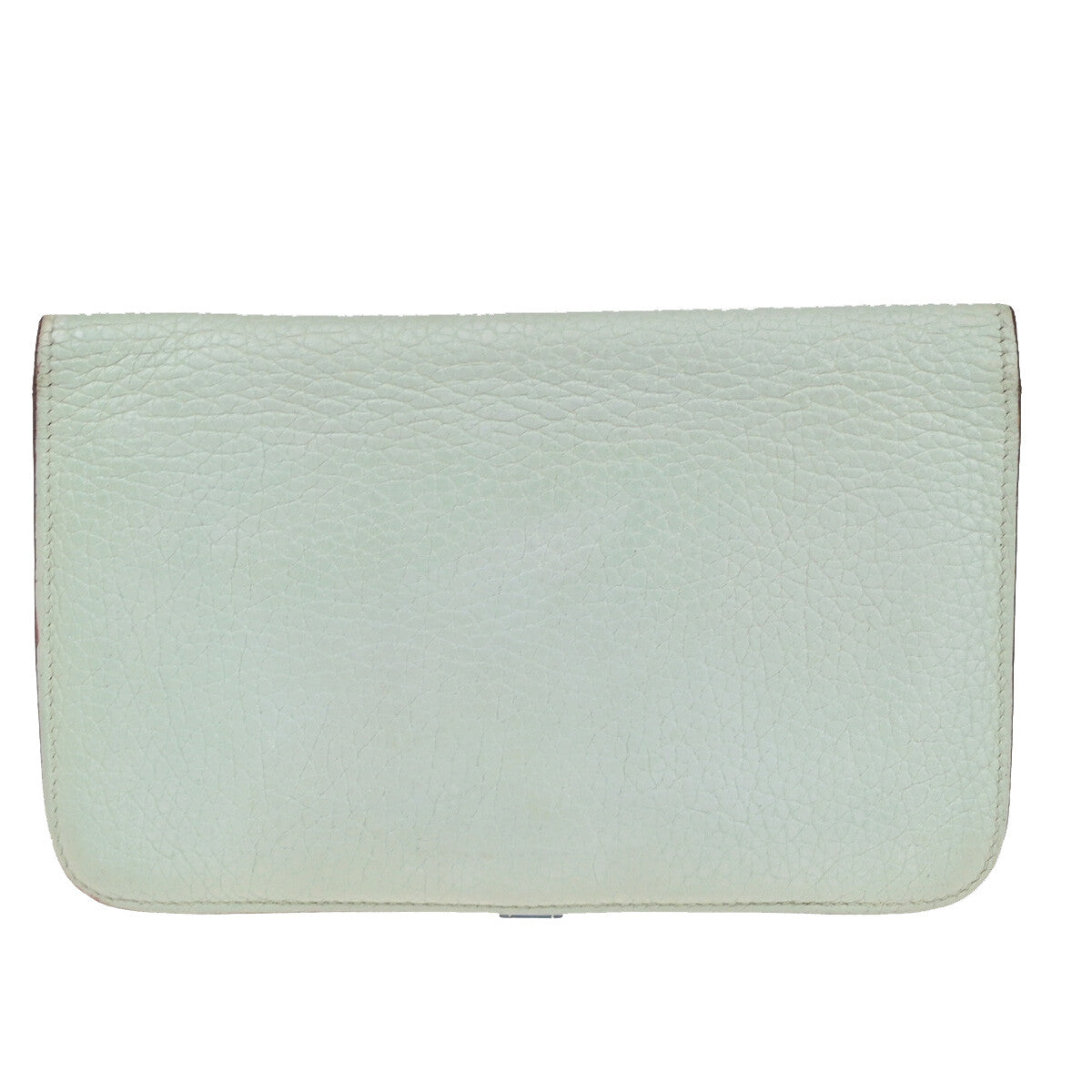 Hermes Bicolor Dogon Duo Combined Wallet Leather, BLUE, LEATHER, Wallets