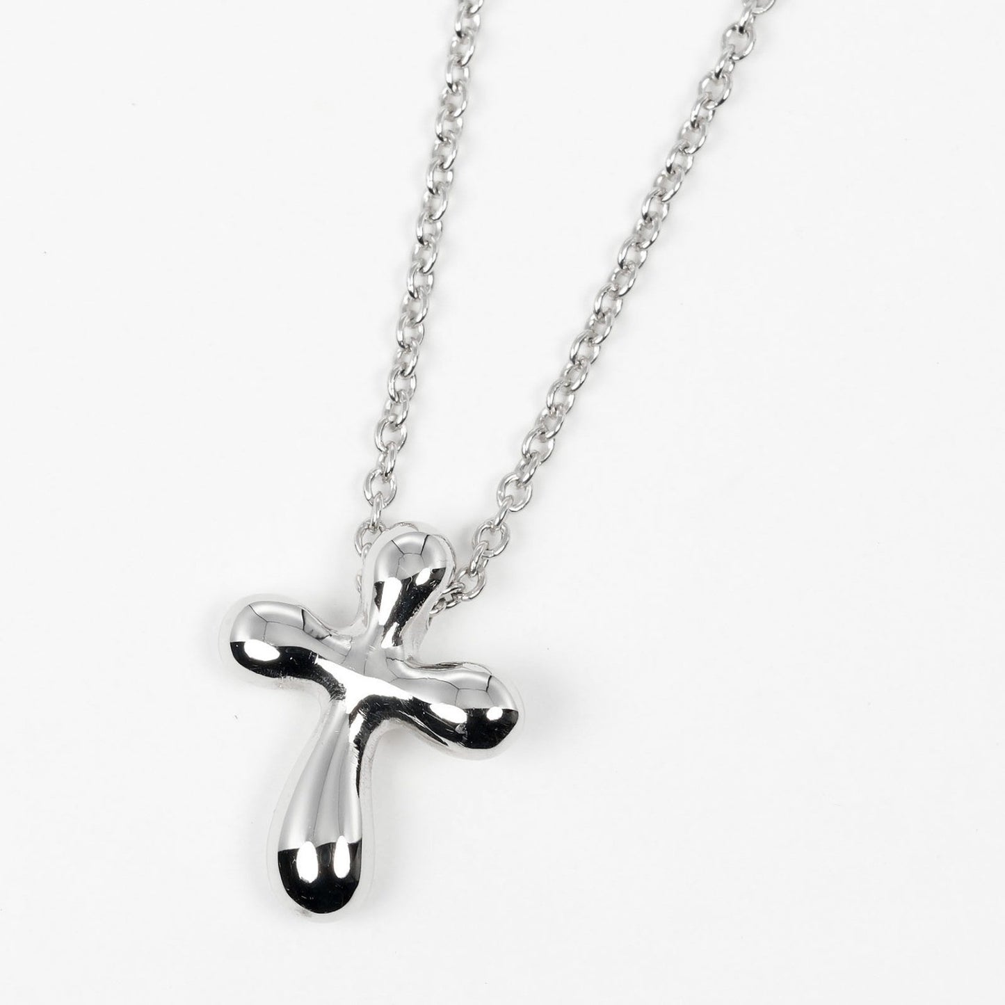 Tiffany & Co. Cross Pendant Silver, SILVER, PLATINUM, Necklace
