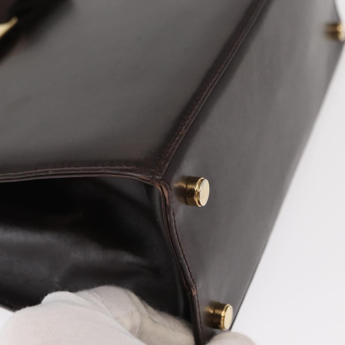 Salvatore Ferragamo Convertible Vara Bow Tote Leather, BROWN, LEATHER, Handbag