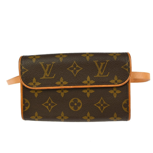 Louis Vuitton Florentine Waist Bag Monogram Canvas, BROWN, CANVAS, Shoulder bag