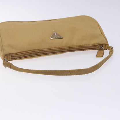 Prada Pochette Shoulder Bag Tessuto, BEIGE, NYLON, Clutche & pouche