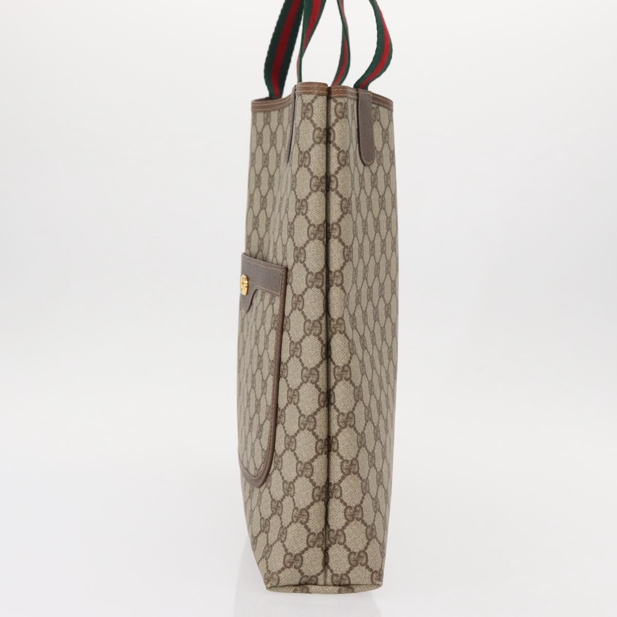Gucci Sherry Line Tote Canvas, BEIGE, PVC, Tote bag