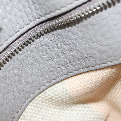 Gucci Bamboo Daily Top Handle Bag Leather, GRAY, LEATHER, Handbag