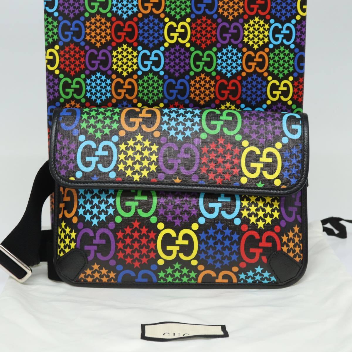 Gucci Sac bandoulière psychédélique Canvas Leather, MULTICOLOUR, PVC, Crossbody bag