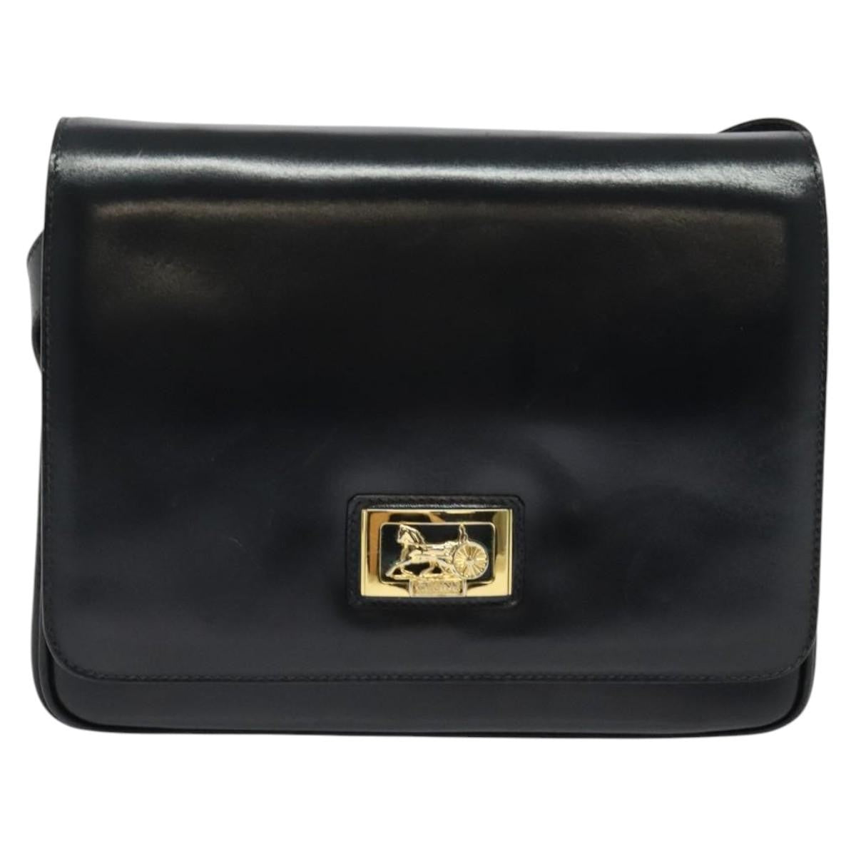 Celine Horse Carriage Shoulder bag Leather, NAVY, LEATHER, Shoulder bag