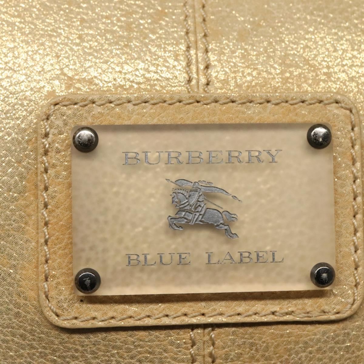 Burberry Blue Label Tote Bag Leather, GOLD, LEATHER, Tote bag