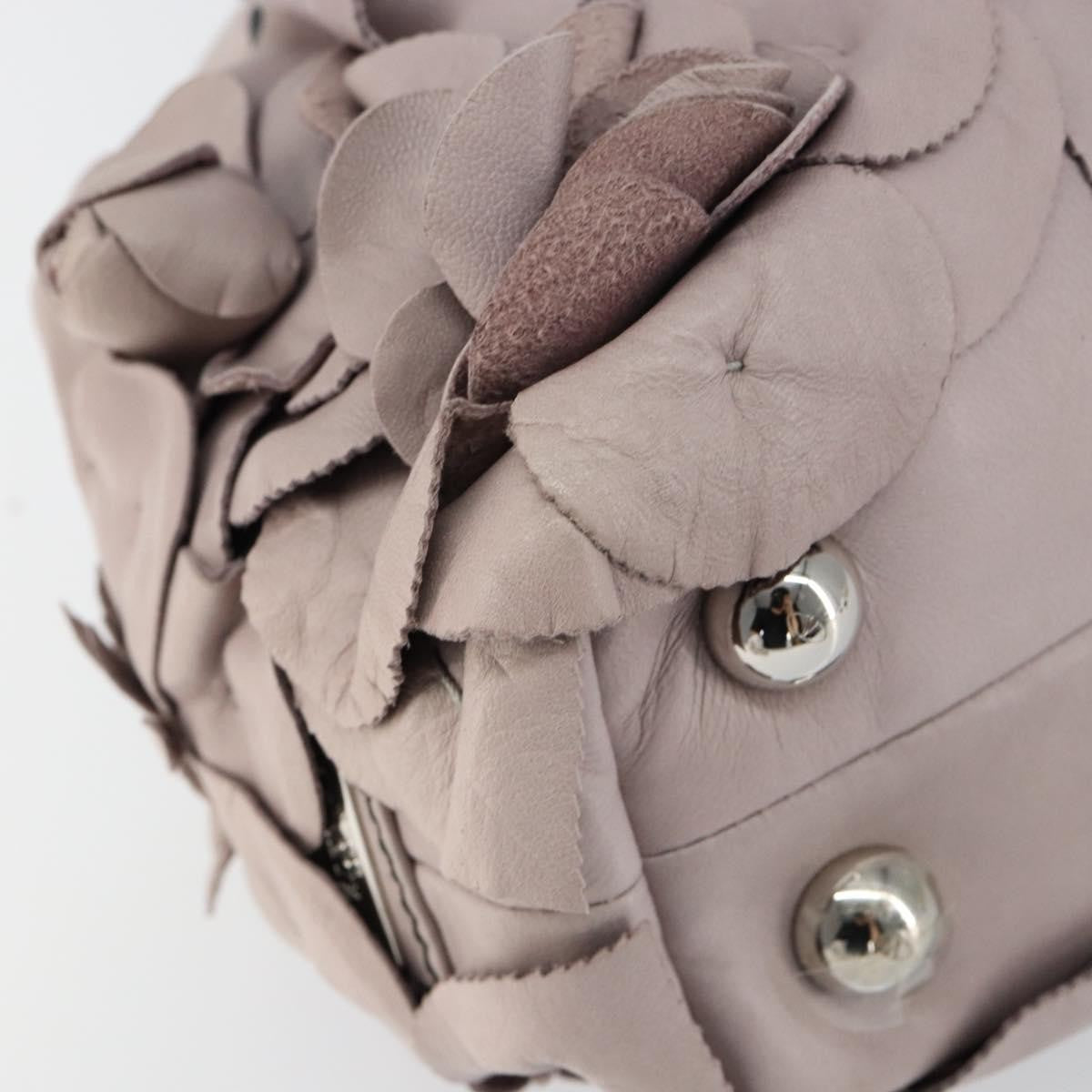 Valentino Garavani Rose Handbag Leather, PURPLE, LEATHER, Handbag