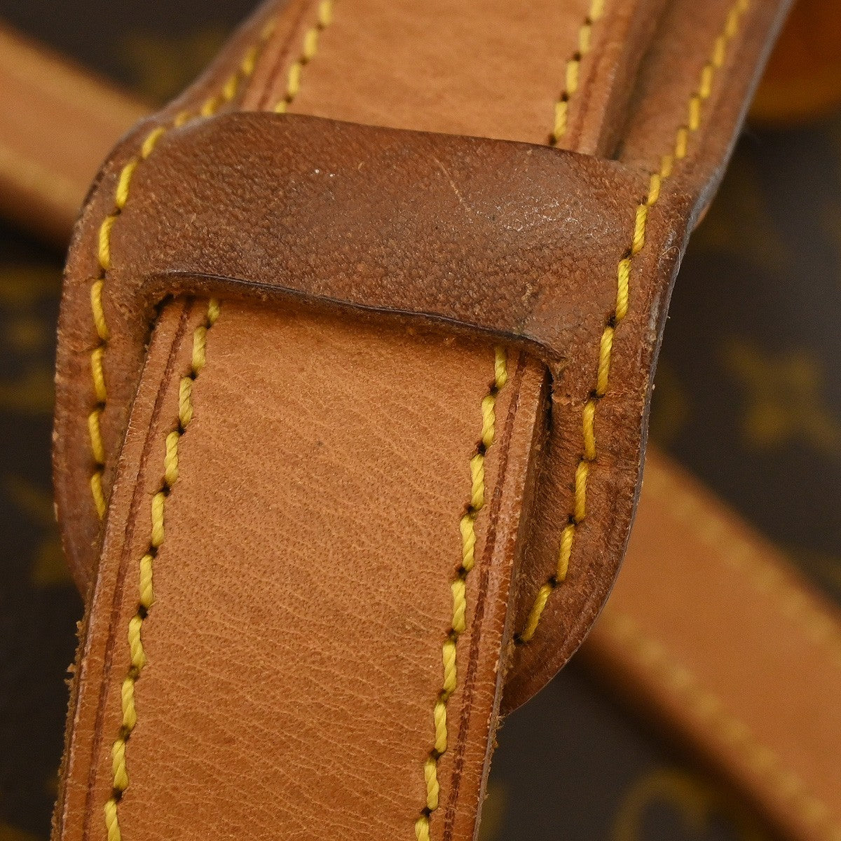 Louis Vuitton Saumur Handbag Monogram Canvas, Brown, Canvas, Shoulder Bag