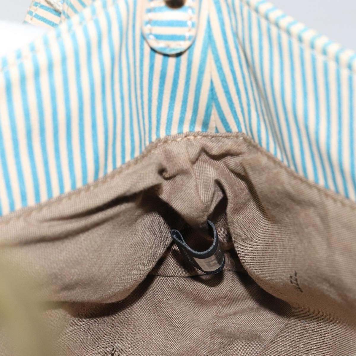 Fendi Chef Shoulder Bag Zucca Canvas, BLUE, CANVAS, Shoulder bag