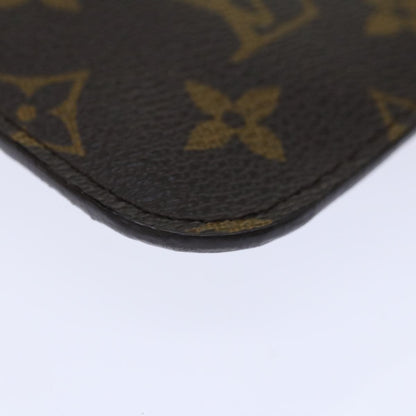 Louis Vuitton Neverfull Pochette Monogram Canvas, BROWN, CANVAS, Clutche & pouche