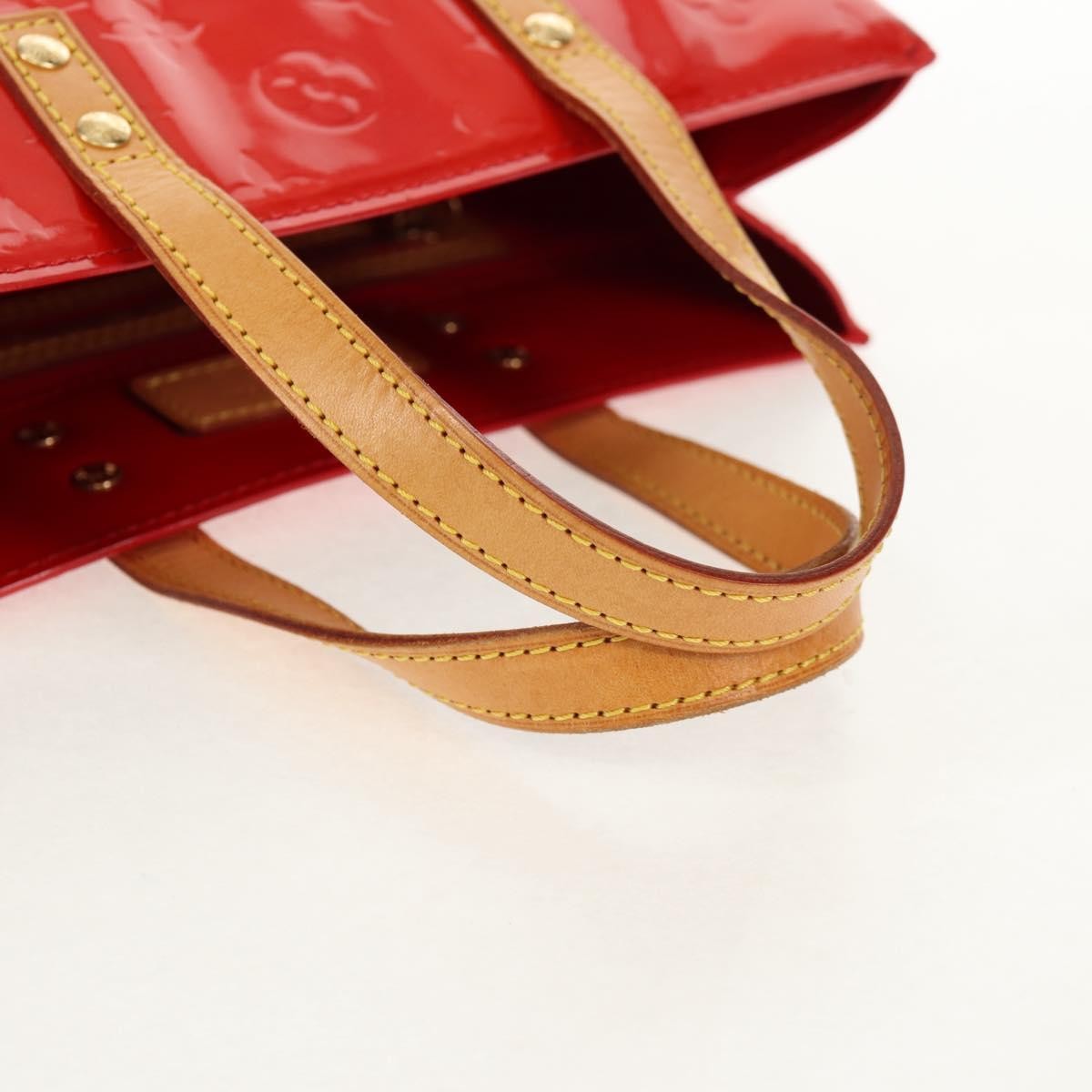 Louis Vuitton Reade Handbag Monogram Vernis, RED, PATENT_LEATHER, Handbag
