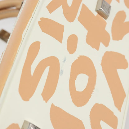 Louis Vuitton Alma Handbag Limited Edition Graffiti Leather, WHITE, CANVAS, Handbag