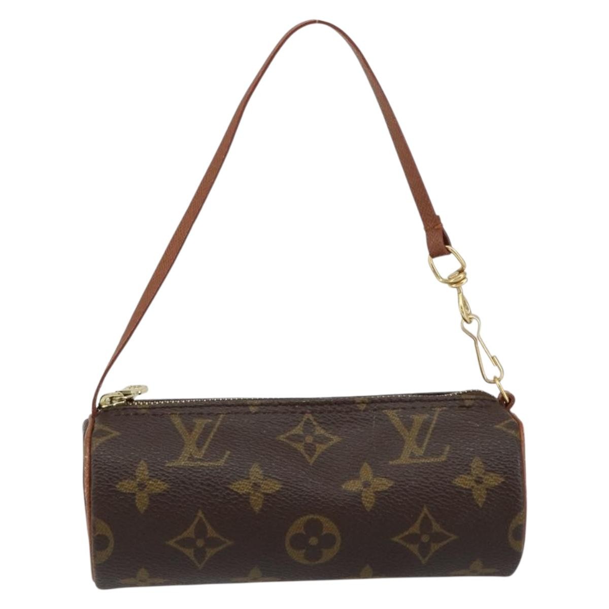 Louis Vuitton Papillon Pochette Monogram Canvas, BROWN, CANVAS, Clutche & pouche