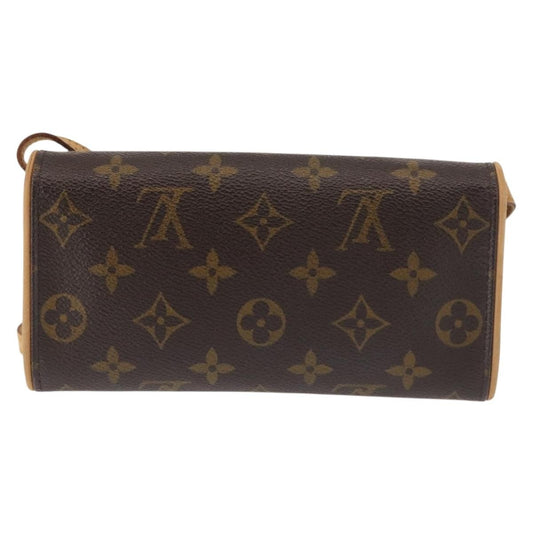 Louis Vuitton Twin Handbag Monogram Canvas, BROWN, CANVAS, Handbag